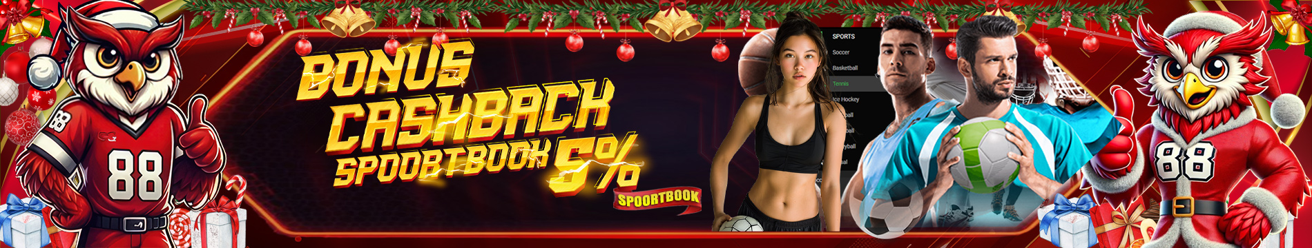 Bonus CASHBACK SPORTSBOOK 5%(Sportsbook)